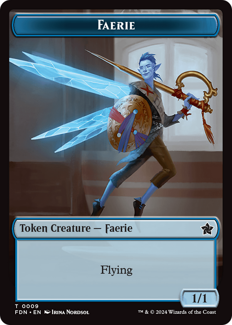 Soldier // Faerie Double-Sided Token [Foundations Tokens] | The CG Realm