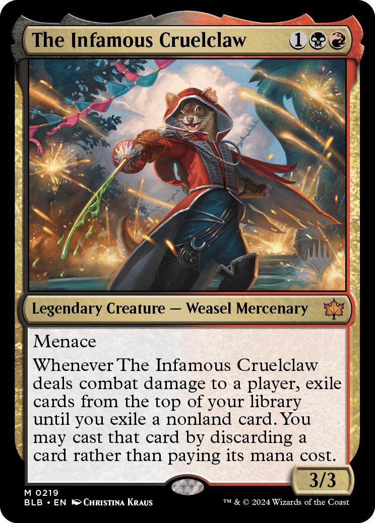 The Infamous Cruelclaw (Promo Pack) [Bloomburrow Promos] | The CG Realm