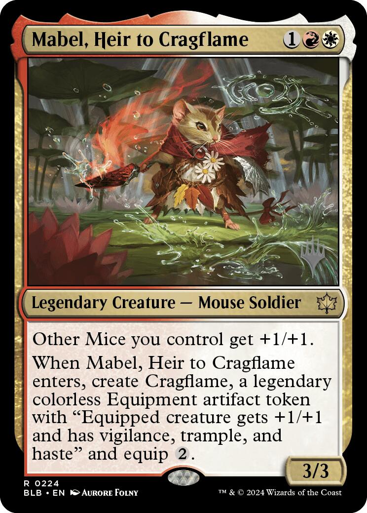 Mabel, Heir to Cragflame (Promo Pack) [Bloomburrow Promos] | The CG Realm