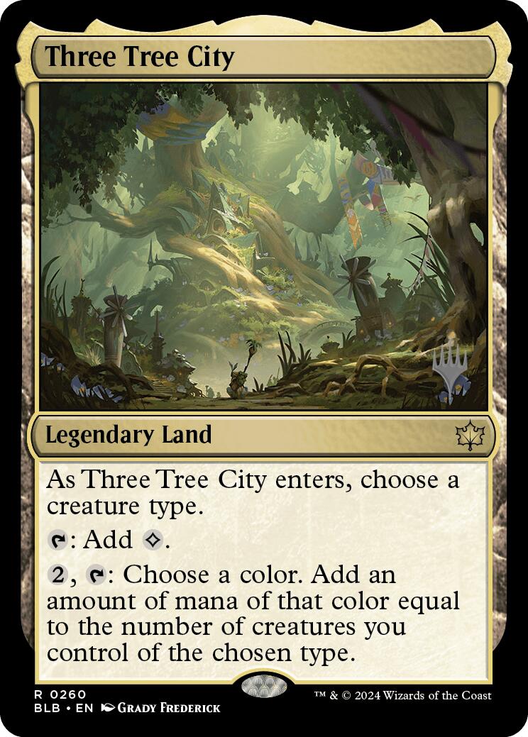 Three Tree City (Promo Pack) [Bloomburrow Promos] | The CG Realm