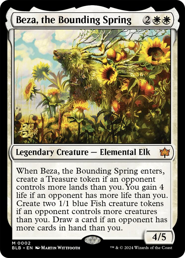 Beza, the Bounding Spring [Bloomburrow Prerelease Promos] | The CG Realm