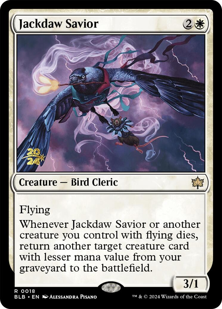 Jackdaw Savior [Bloomburrow Prerelease Promos] | The CG Realm