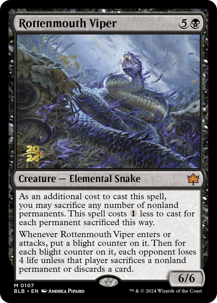 Rottenmouth Viper [Bloomburrow Prerelease Promos] | The CG Realm