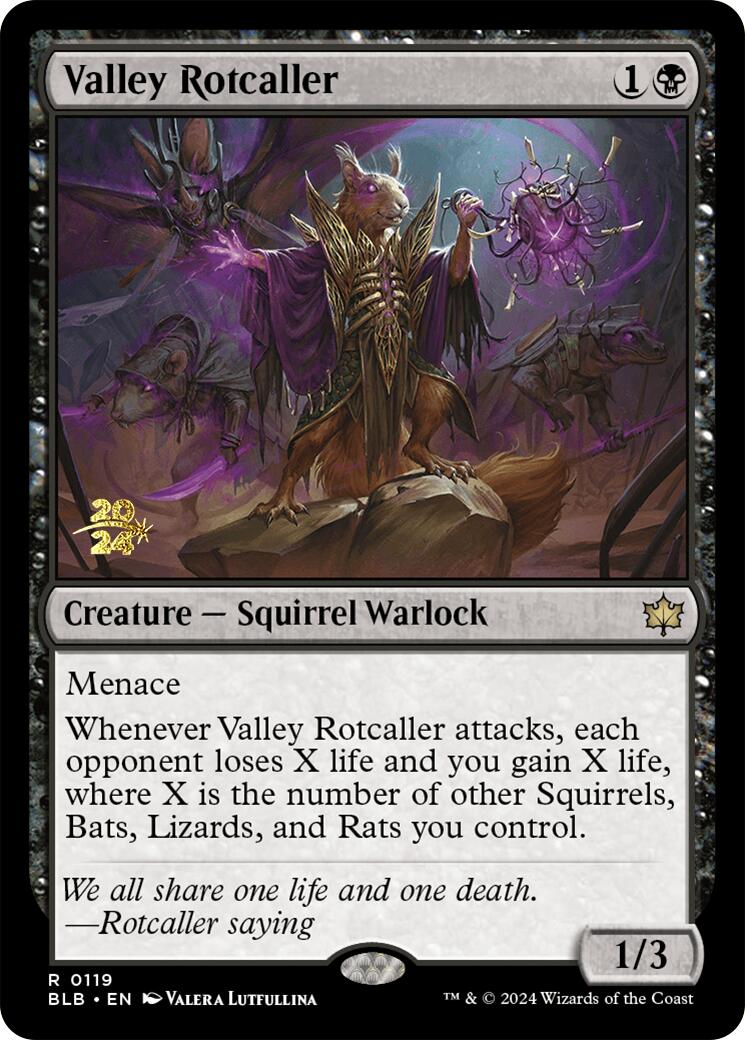 Valley Rotcaller [Bloomburrow Prerelease Promos] | The CG Realm