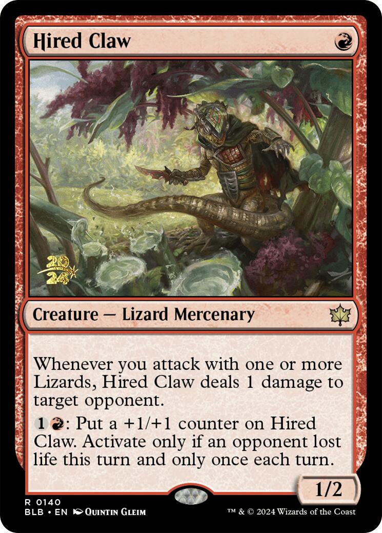 Hired Claw [Bloomburrow Prerelease Promos] | The CG Realm