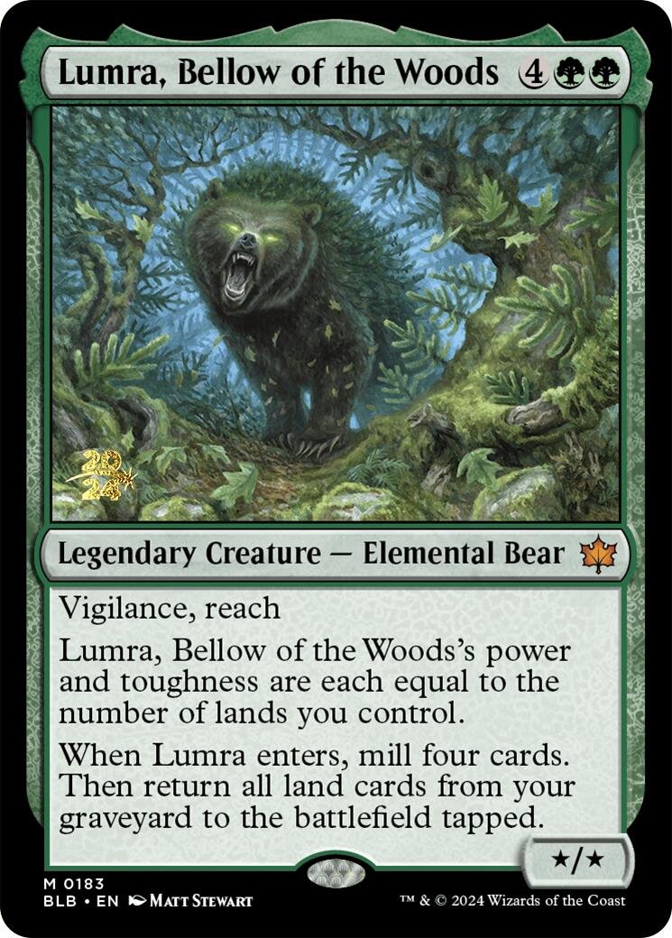 Lumra, Bellow of the Woods [Bloomburrow Prerelease Promos] | The CG Realm