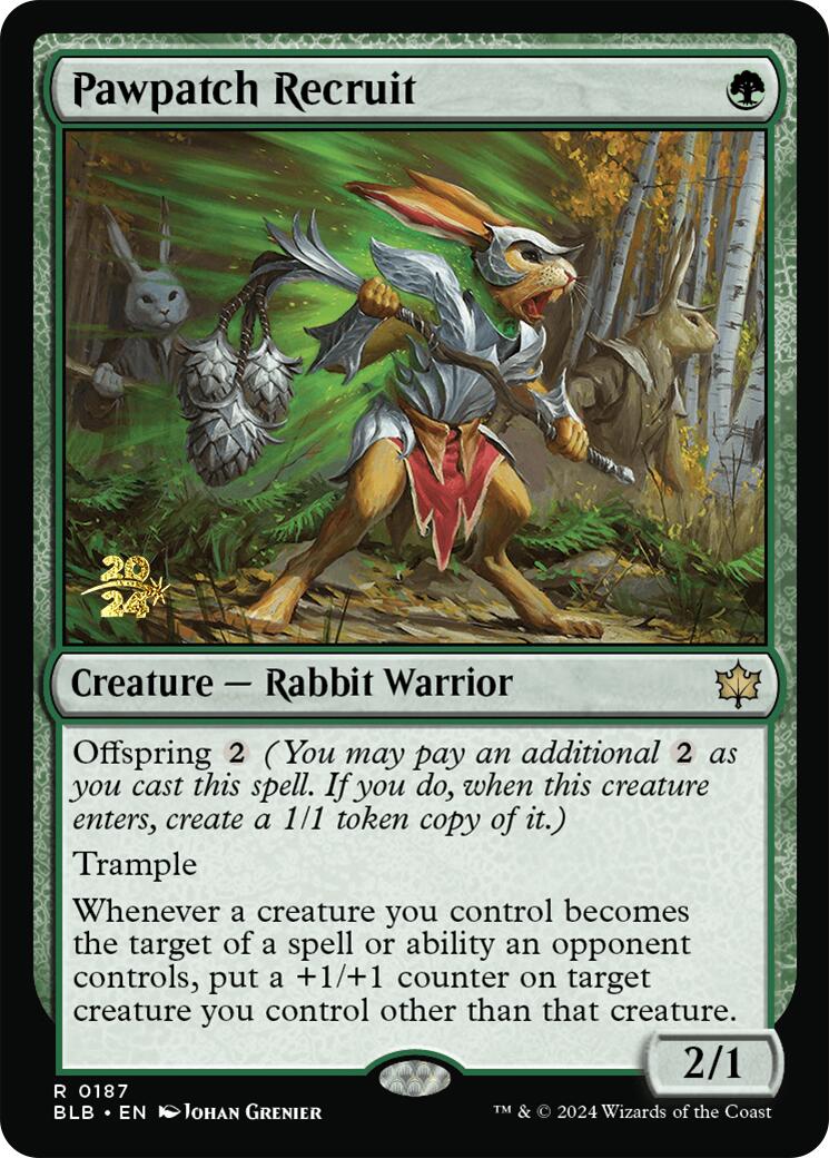 Pawpatch Recruit [Bloomburrow Prerelease Promos] | The CG Realm