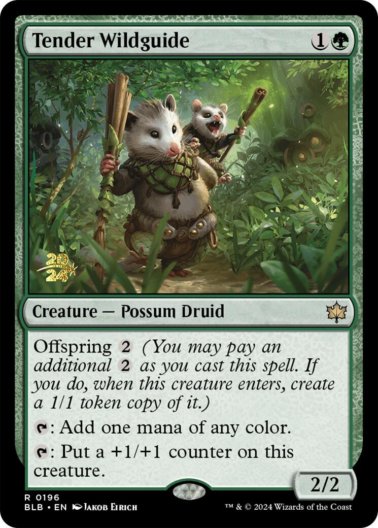 Tender Wildguide [Bloomburrow Prerelease Promos] | The CG Realm