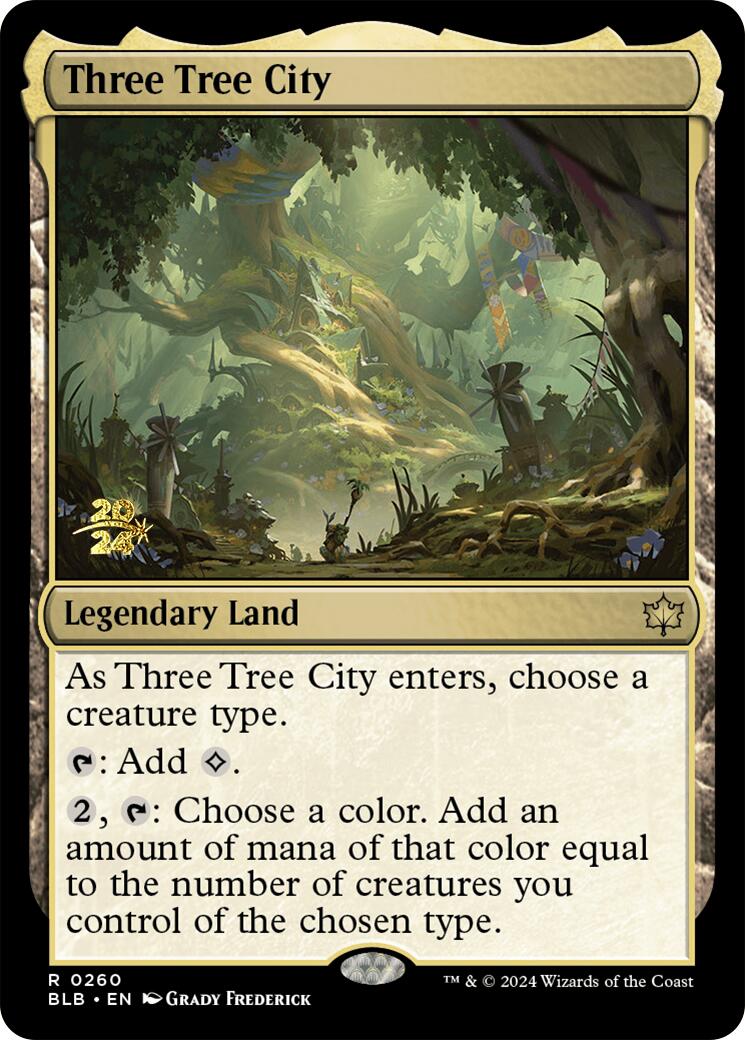 Three Tree City [Bloomburrow Prerelease Promos] | The CG Realm