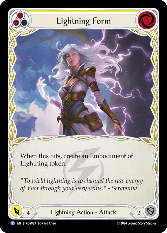 Lightning Form (Yellow) [ROS083] (Rosetta)  Rainbow Foil | The CG Realm