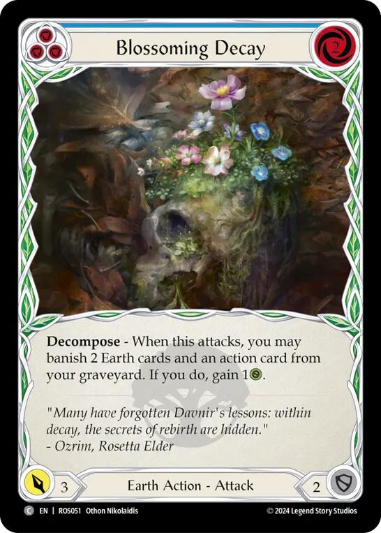 Blossoming Decay (Blue) [ROS051] (Rosetta)  Rainbow Foil | The CG Realm