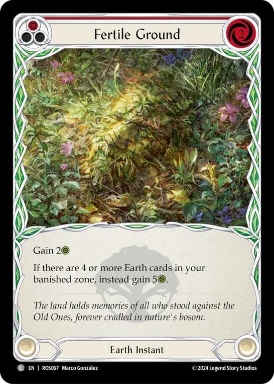 Fertile Ground (Red) [ROS067] (Rosetta)  Rainbow Foil | The CG Realm