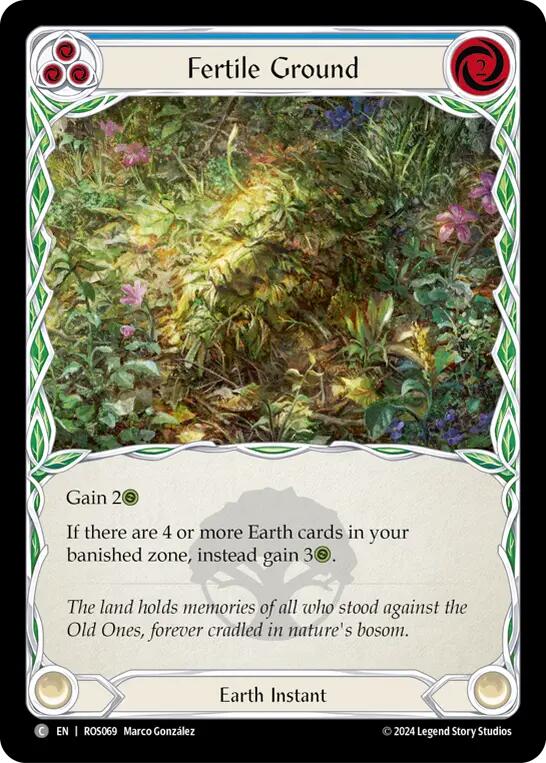 Fertile Ground (Blue) [ROS069] (Rosetta)  Rainbow Foil | The CG Realm