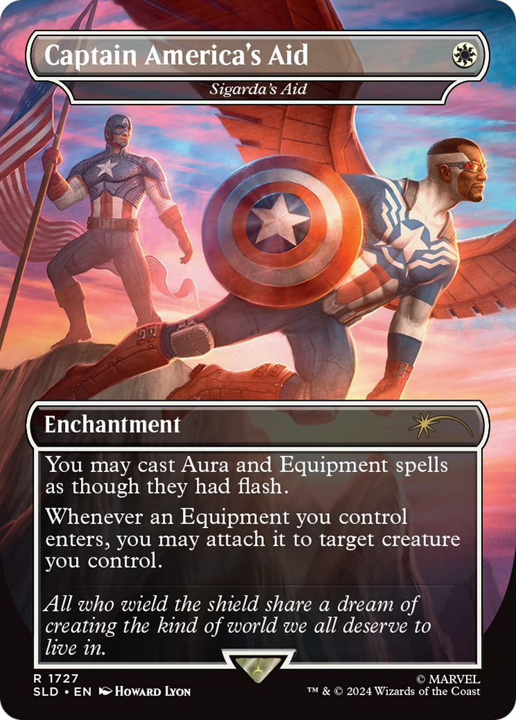 Captain America's Aid - Sigarda's Aid (Rainbow Foil) [Secret Lair Drop Series] | The CG Realm