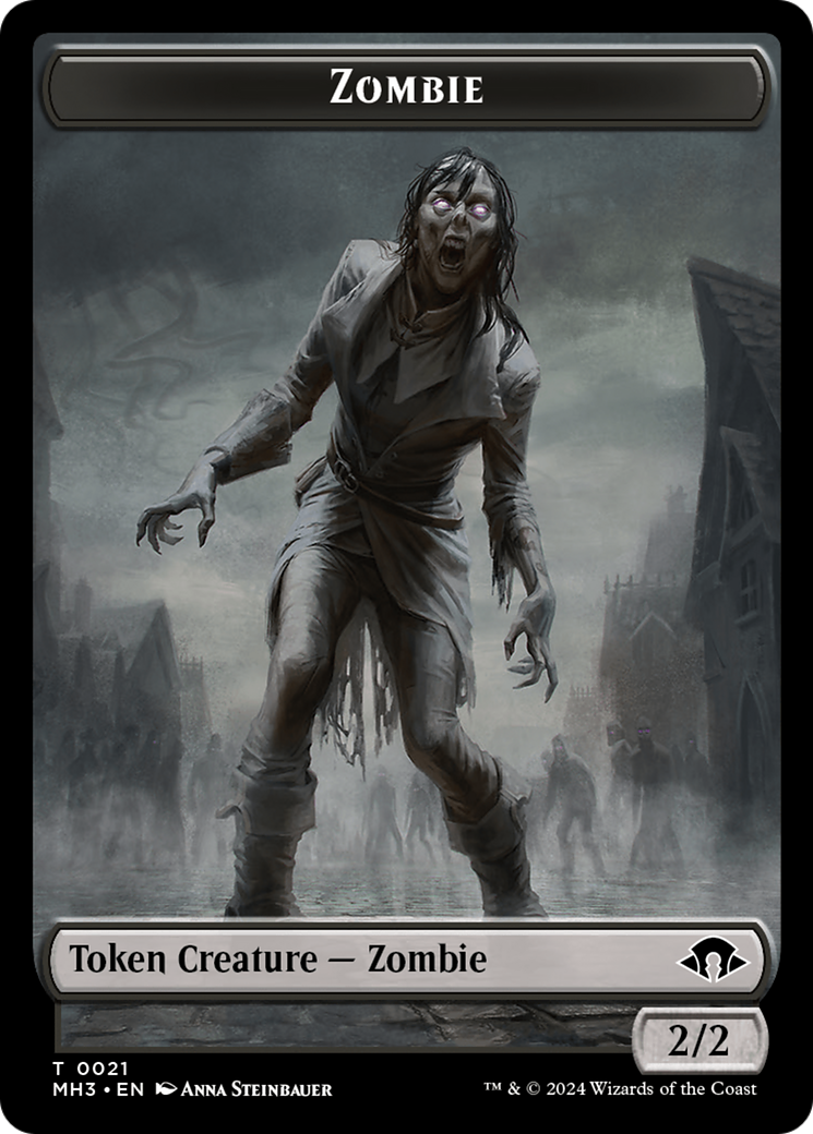 Zombie // Energy Reserve Double-Sided Token [Modern Horizons 3 Tokens] | The CG Realm