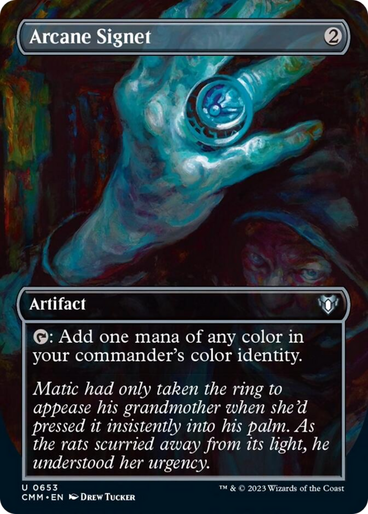 Arcane Signet (Borderless Alternate Art) [Commander Masters] | The CG Realm