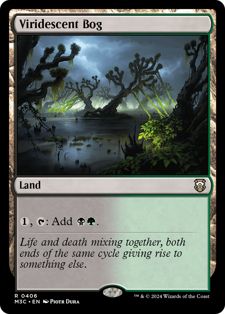 Viridescent Bog (Ripple Foil) [Modern Horizons 3 Commander] | The CG Realm