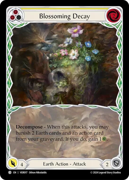 Blossoming Decay (Yellow) [VER017] (Rosetta Verdance Blitz Deck) | The CG Realm