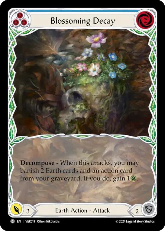 Blossoming Decay (Blue) [VER019] (Rosetta Verdance Blitz Deck) | The CG Realm