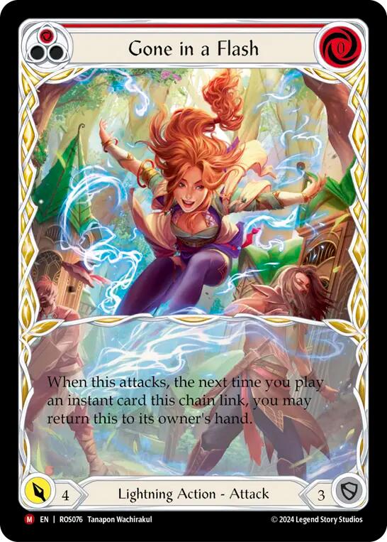 Gone in a Flash (Extended Art) [ROS076] (Rosetta)  Rainbow Foil | The CG Realm