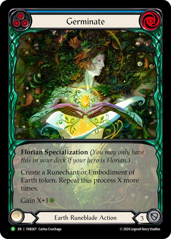 Germinate (Extended Art) [FAB267] (Promo)  Rainbow Foil | The CG Realm