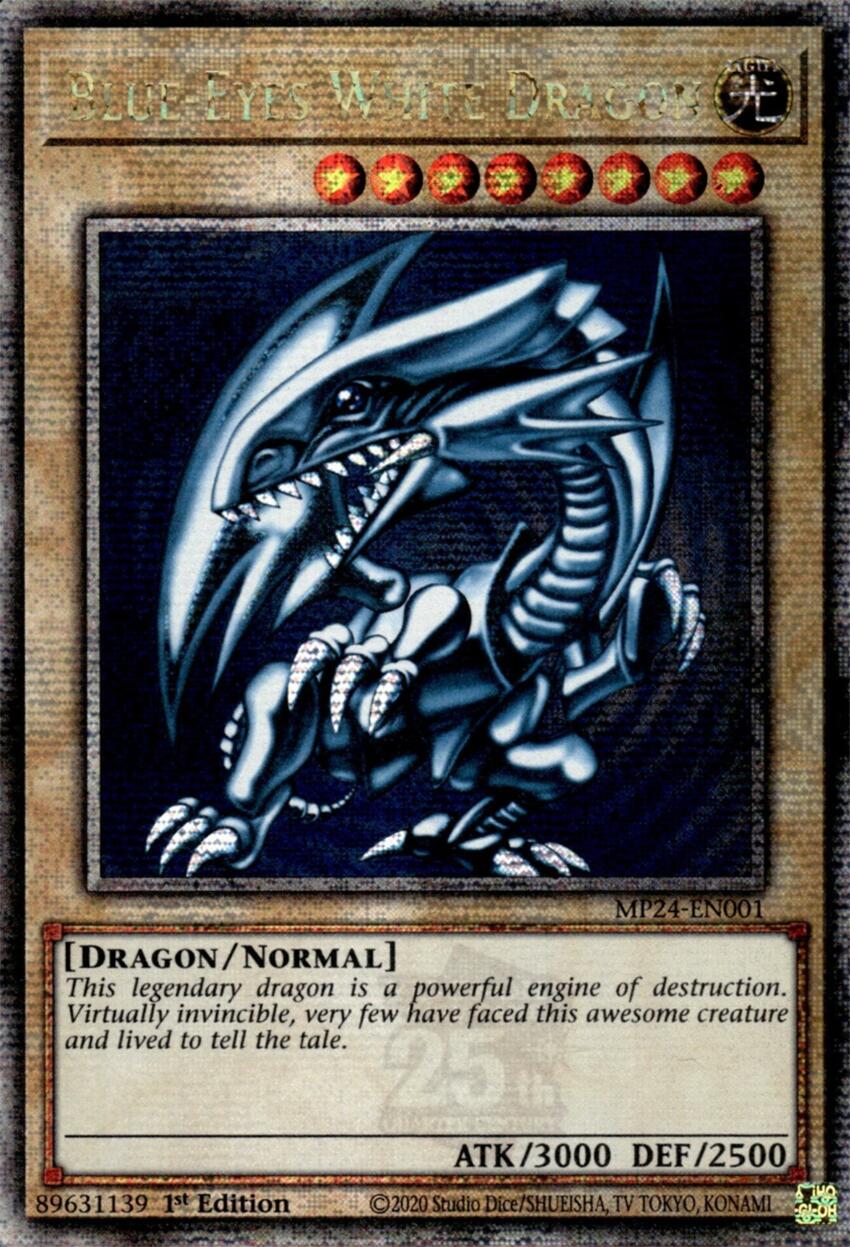 Blue-Eyes White Dragon [MP24-EN001] Quarter Century Secret Rare | The CG Realm