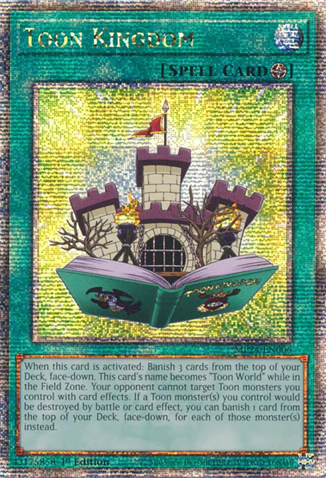 Toon Kingdom [MP24-EN006] Quarter Century Secret Rare | The CG Realm