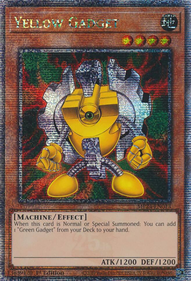 Yellow Gadget [MP24-EN013] Quarter Century Secret Rare | The CG Realm