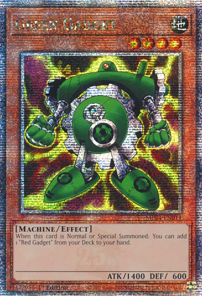 Green Gadget [MP24-EN014] Quarter Century Secret Rare | The CG Realm