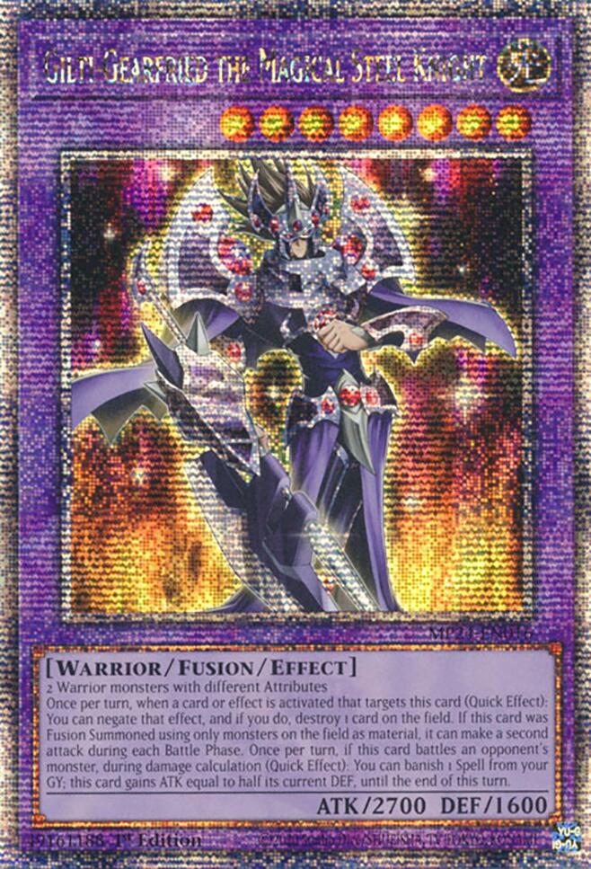 Gilti-Gearfried the Magical Steel Knight [MP24-EN016] Quarter Century Secret Rare | The CG Realm