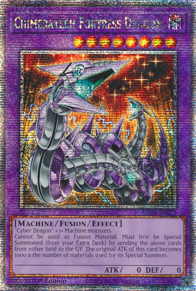 Chimeratech Fortress Dragon [MP24-EN022] Quarter Century Secret Rare | The CG Realm