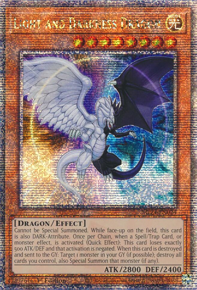 Light and Darkness Dragon [MP24-EN024] Quarter Century Secret Rare | The CG Realm