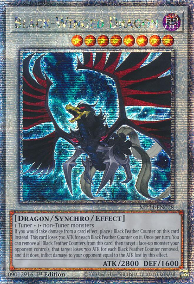 Black-Winged Dragon [MP24-EN028] Quarter Century Secret Rare | The CG Realm