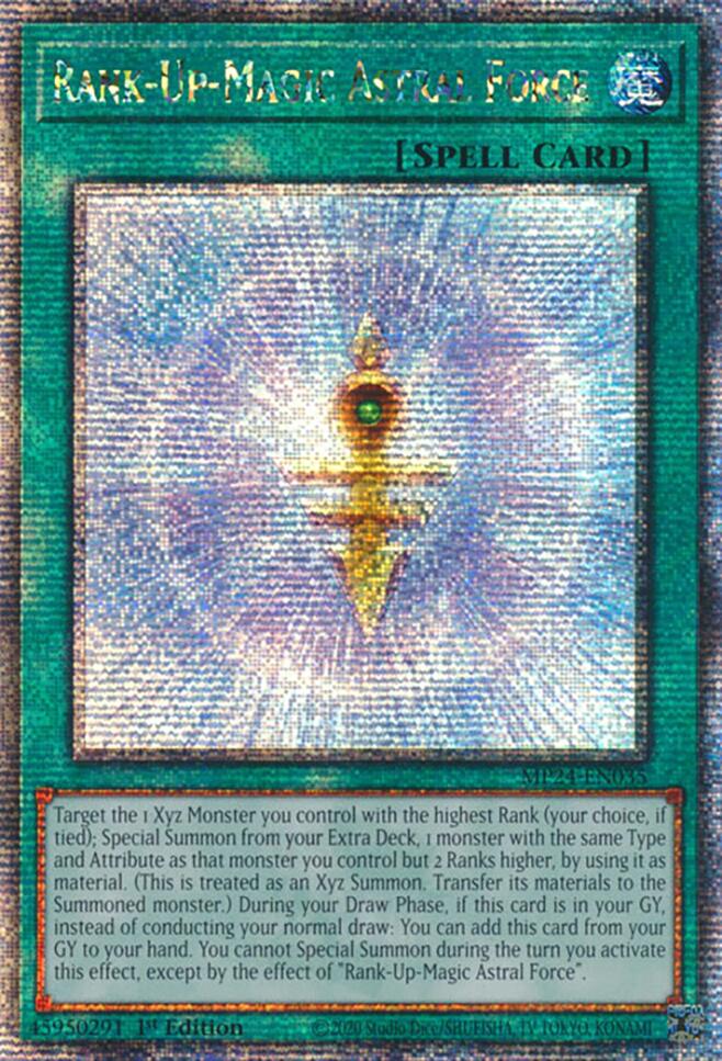 Rank-Up-Magic Astral Force [MP24-EN035] Quarter Century Secret Rare | The CG Realm