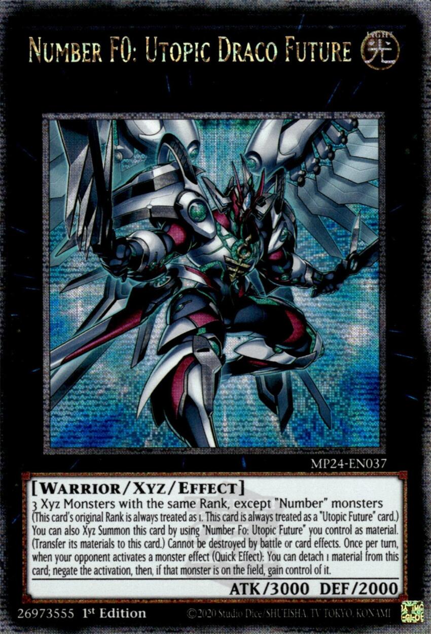 Number F0: Utopic Draco Future [MP24-EN037] Quarter Century Secret Rare | The CG Realm