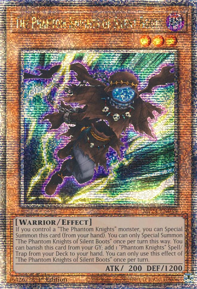 The Phantom Knights of Silent Boots [MP24-EN039] Quarter Century Secret Rare | The CG Realm