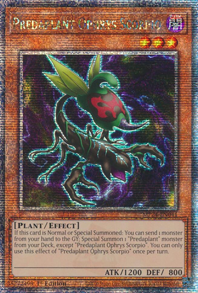 Predaplant Ophrys Scorpio [MP24-EN041] Quarter Century Secret Rare | The CG Realm