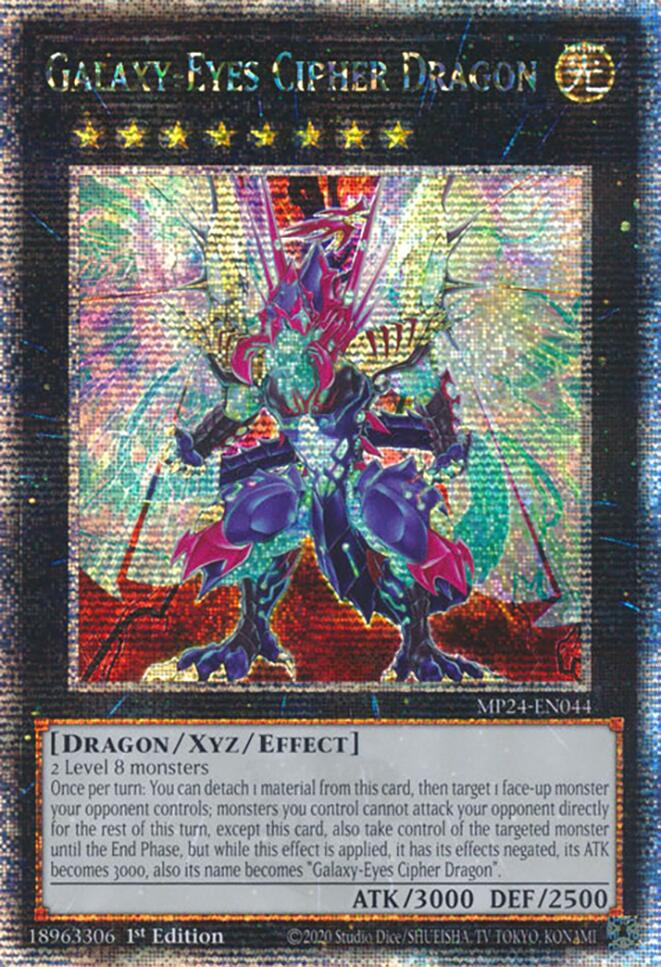 Galaxy-Eyes Cipher Dragon [MP24-EN044] Quarter Century Secret Rare | The CG Realm