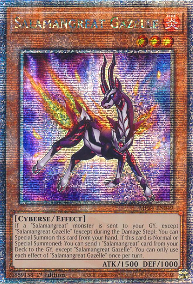 Salamangreat Gazelle [MP24-EN049] Quarter Century Secret Rare | The CG Realm