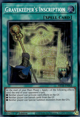 Gravekeeper's Inscription [MP24-EN064] Prismatic Secret Rare | The CG Realm