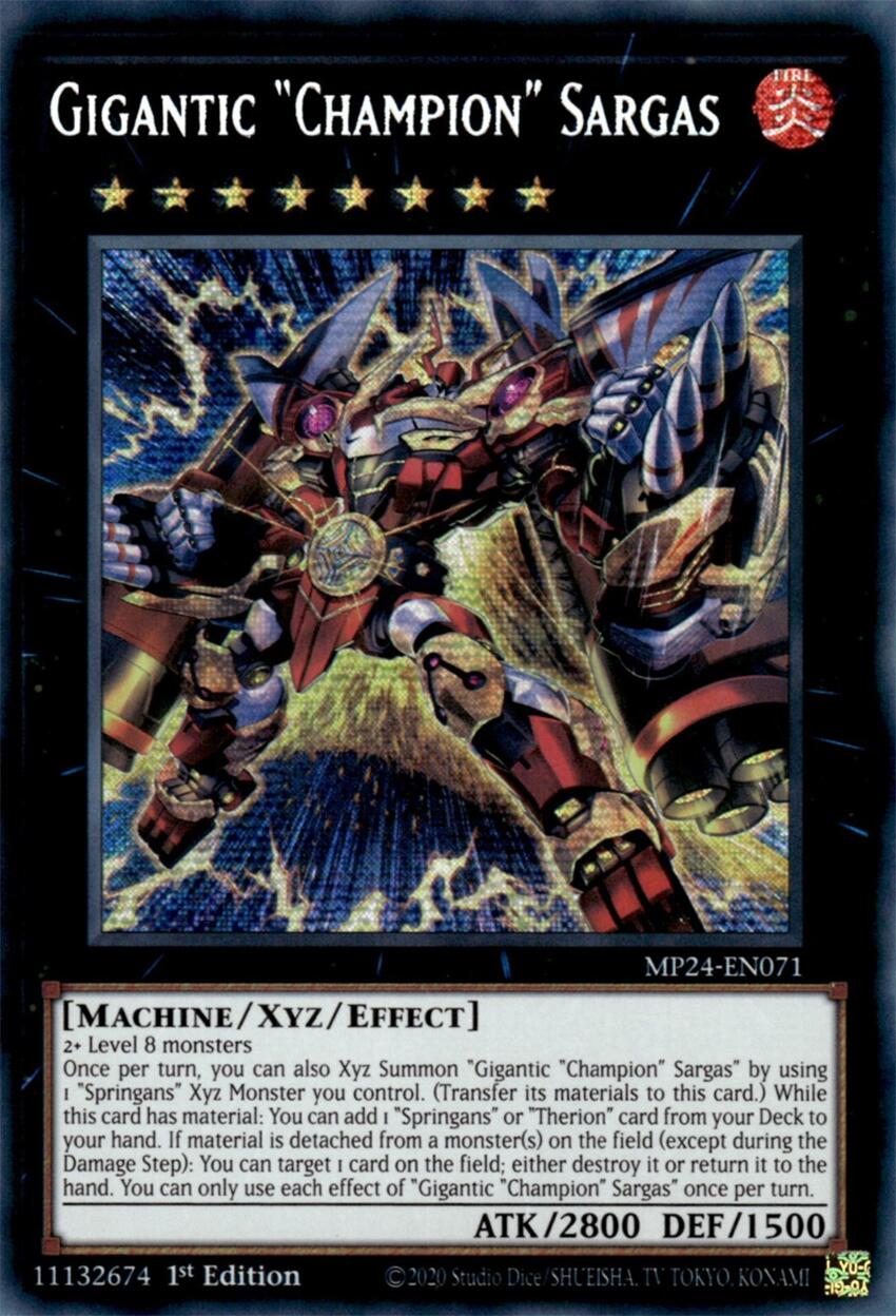 Gigantic "Champion" Sargas [MP24-EN071] Prismatic Secret Rare | The CG Realm