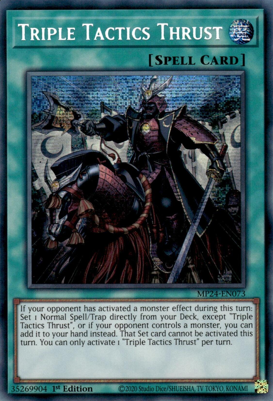 Triple Tactics Thrust [MP24-EN073] Prismatic Secret Rare | The CG Realm