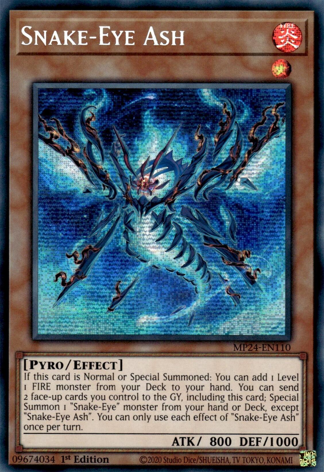 Snake-Eye Ash [MP24-EN110] Prismatic Secret Rare | The CG Realm