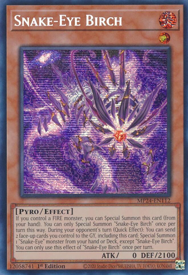 Snake-Eye Birch [MP24-EN112] Prismatic Secret Rare | The CG Realm