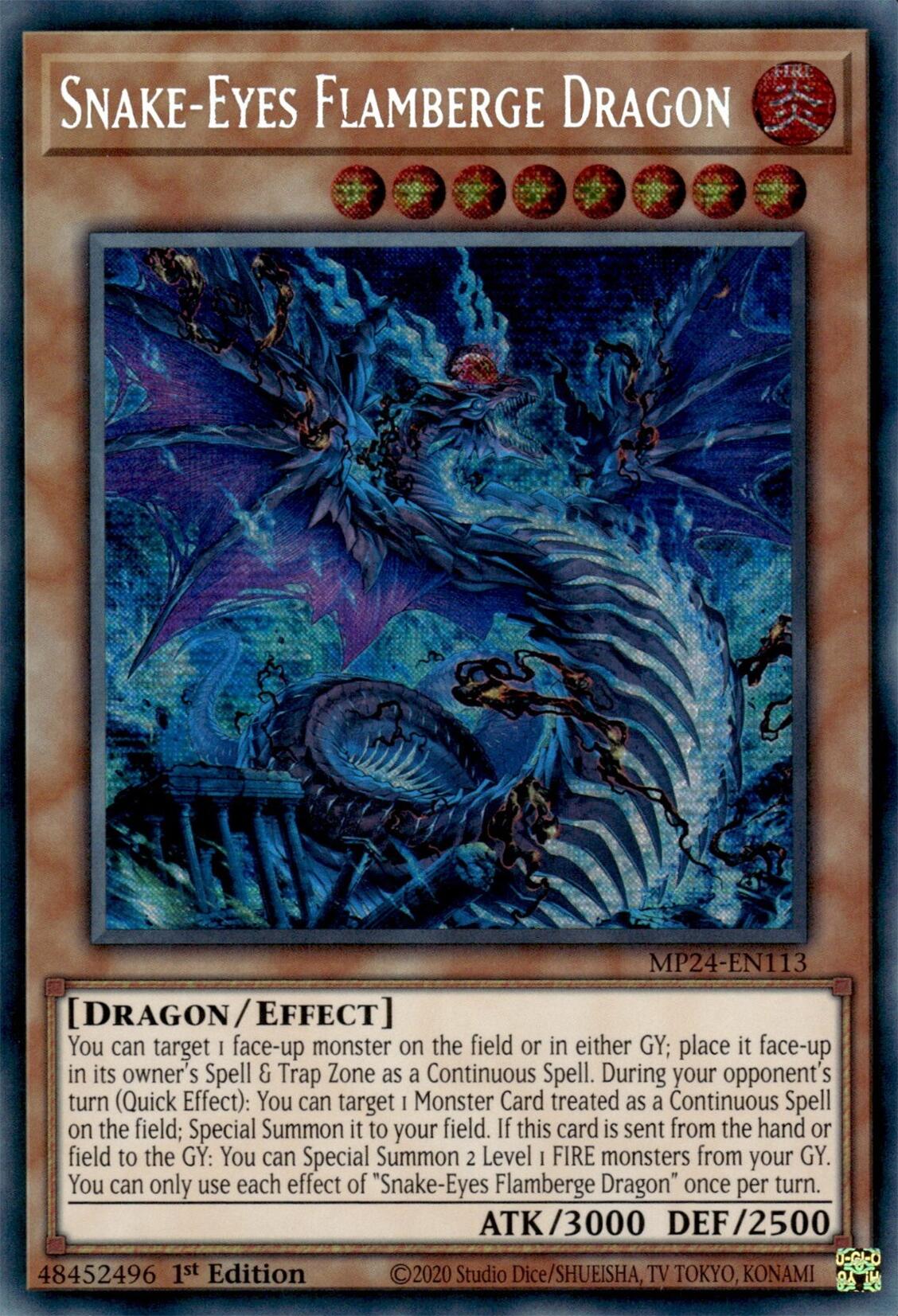 Snake-Eyes Flamberge Dragon [MP24-EN113] Prismatic Secret Rare | The CG Realm