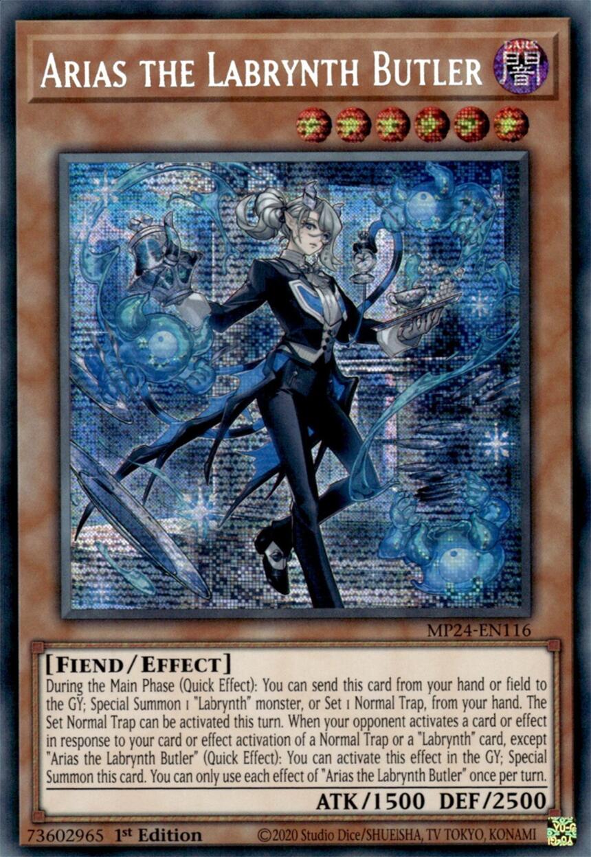 Arias the Labrynth Butler [MP24-EN116] Prismatic Secret Rare | The CG Realm