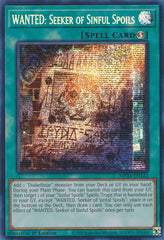 WANTED: Seeker of Sinful Spoils [MP24-EN122] Prismatic Secret Rare | The CG Realm