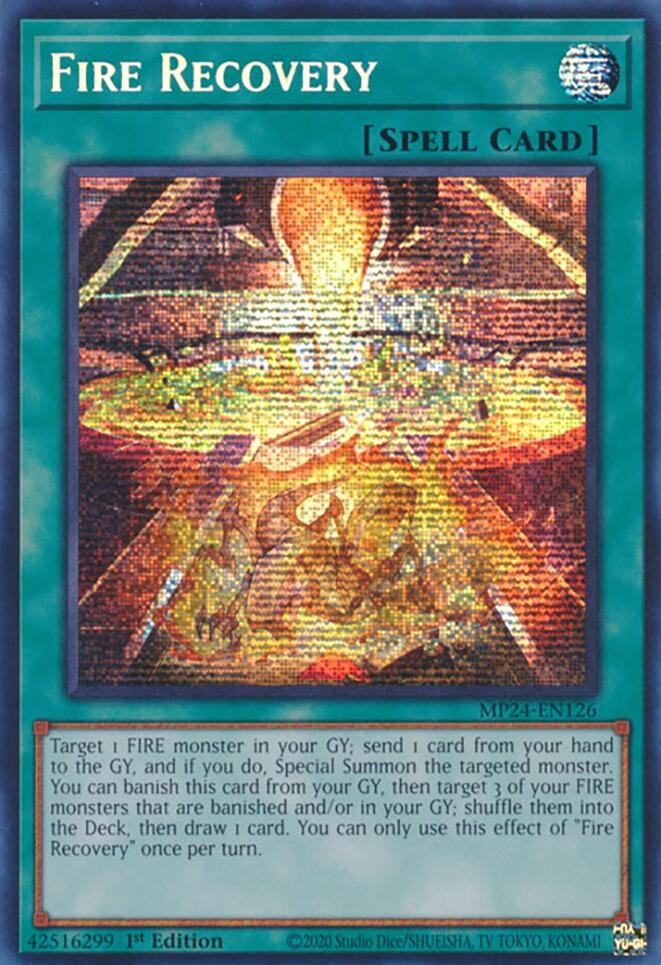 Fire Recovery [MP24-EN126] Prismatic Secret Rare | The CG Realm