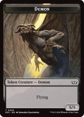 Demon // Bird Double-Sided Token [Duskmourn: House of Horror Commander Tokens] | The CG Realm