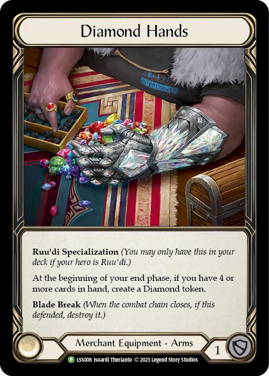 Diamond Hands (Cold Foil) [LSS008] (Promo)  Rainbow Foil | The CG Realm